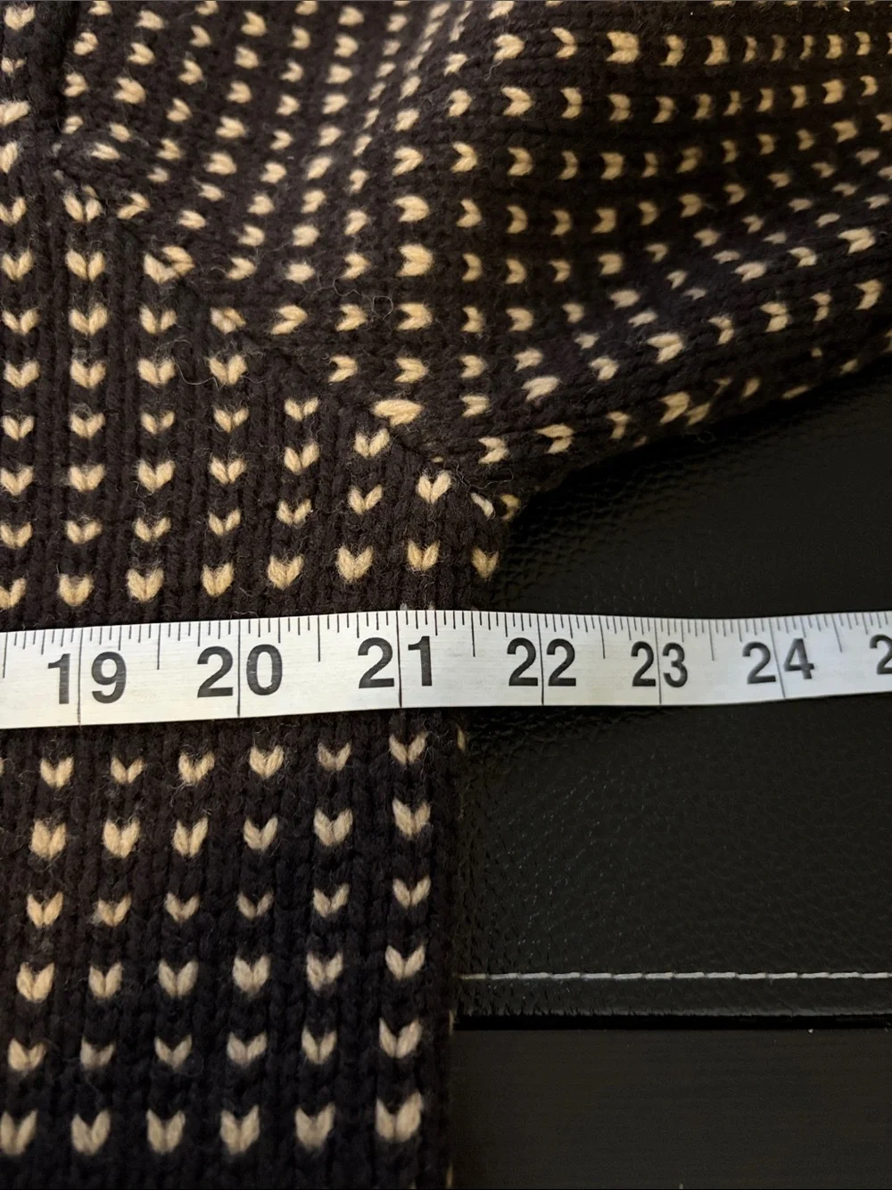 J Crew V neck sweater lambswool birdseye pattern brown tan mens vintage sz M